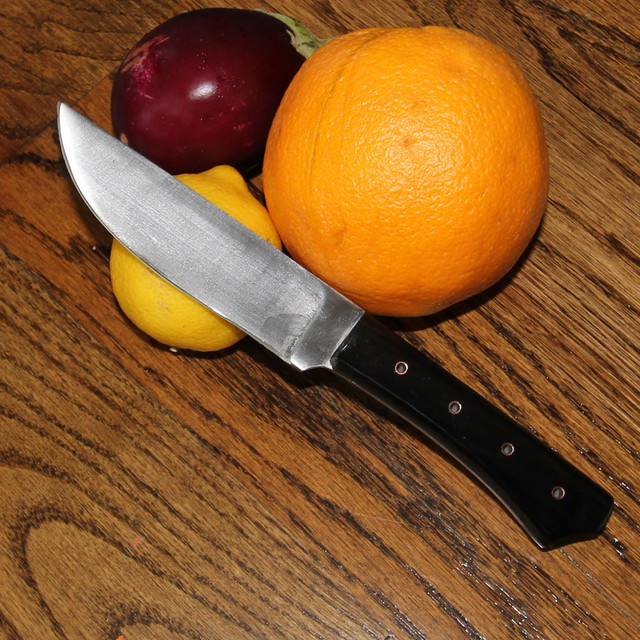 Lord and Lady Manor Cartouche Feasting Knife