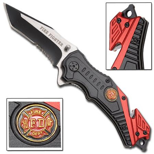 Fire Fighter Inferno Spring Assisted Knife