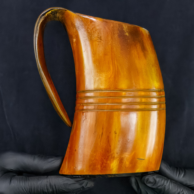 Handmade Midsummer Celebratory Viking Horn Tankard