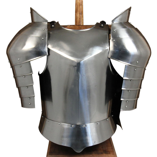 Hand Forged Medieval Warhorse Armor Set with Leather Belt Buckle