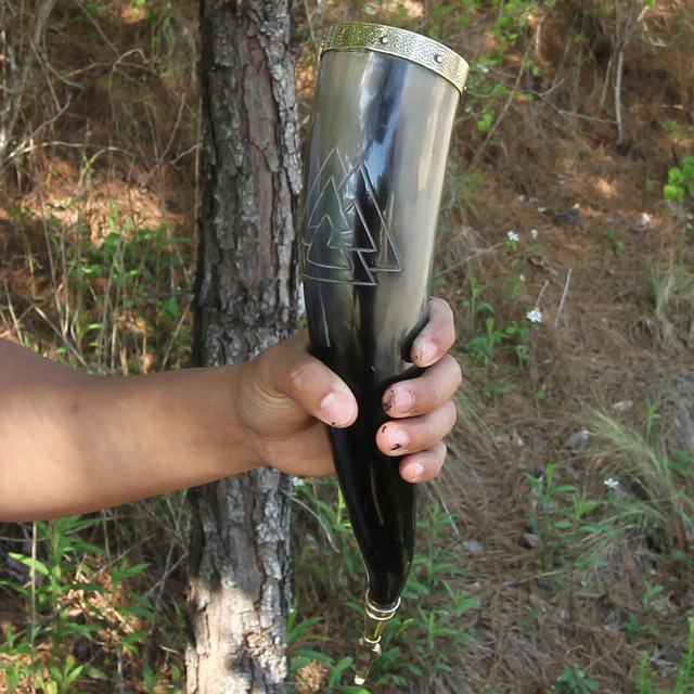 Unknown Valknut Warrior Drinking Horn