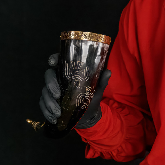 Horn Odins Wisdom Natural Drinking Vessel