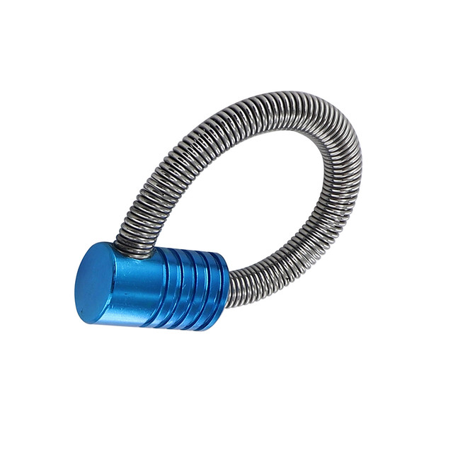 Stealthy Smoke Blue Keychain Spring Pipe