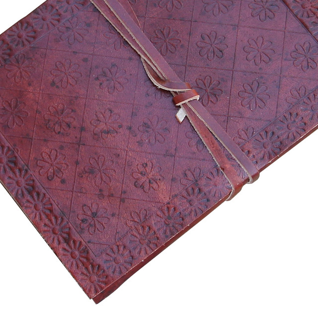 Medieval Rennaissance Diary Medieval Renaissance Flower Leather Handmade Diary