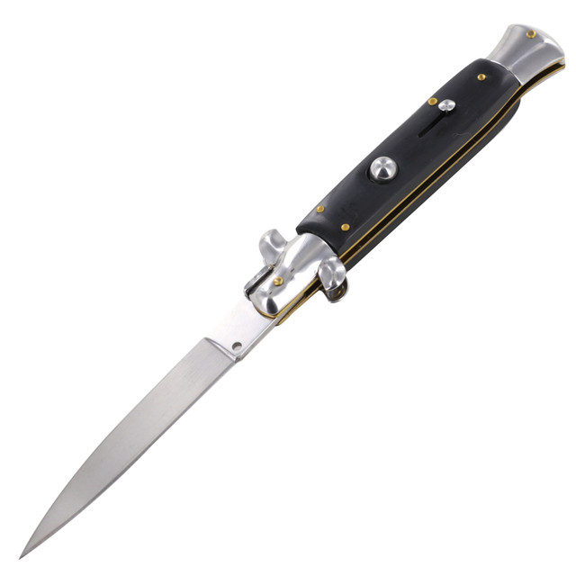 Premium Push Button Automatic Switchblade Stiletto Knife | Free Nylon Case