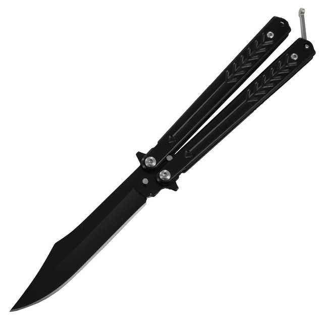 Shooting Cans Balisong Butterfly Flipper Knife