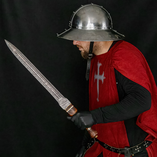 Ancient Roman Inspired Damascus Steel Gladius Historical Replica Sword