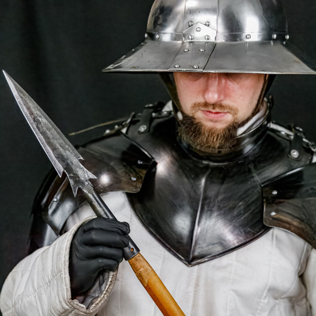 Corsair Flying Barbed Spear Head | 12.5 Inches Textured Sharpened Made from a Single Rod of High Carbon Steel Historical Replica