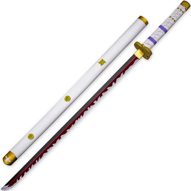 Amazon.com : FengYu SWORD One Piece Roronoa Zoro's Katana Purple Yama Enma  Cosplay Replica Anime Swords High-Carbon Steel Handmade Katana Sword Real  Japanese Samurai Sword : Sports & Outdoors