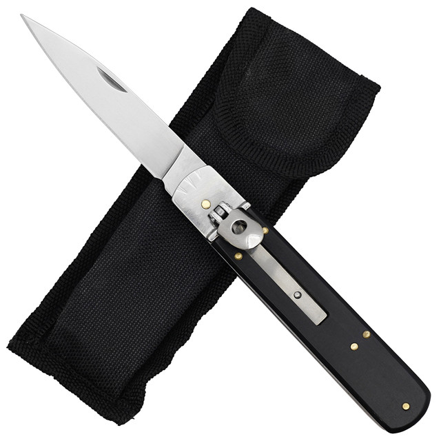 Last Kiss Automatic Stainless Steel Lever Lock Switchblade Knife