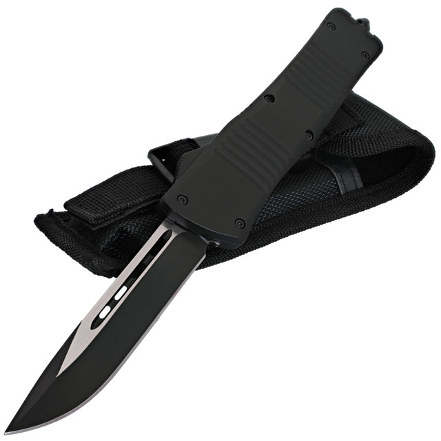 Industrial Shadow Automatic Out the Front Knife w/ Drop Point Blade