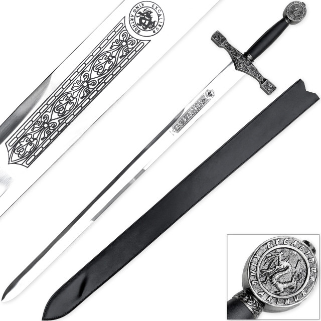 King Arthur Deluxe Stainless Steel Replica Excalibur Longsword