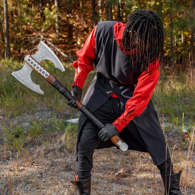 Son of Odin Viking Medieval Battle Axe | Double Bladed Carbon Steel Battle Axe