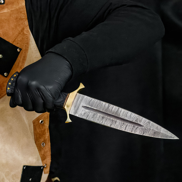 Jarls and Kings Damascus Steel Double-Edged Ceremonial Dagger