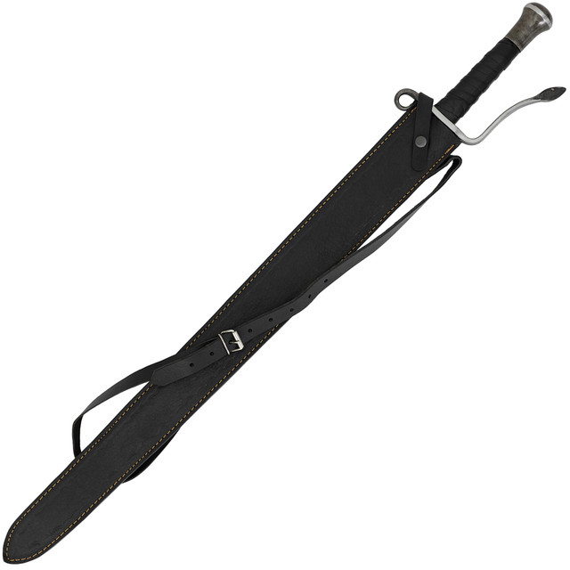 Steel Spring Tang's Spring Steel Sword High Carbon – Full Tang with Premium Leather Sheath