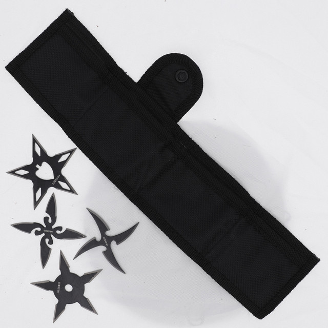 Silent Agent Ninja Throwing Star Set – 4-Piece Mixed