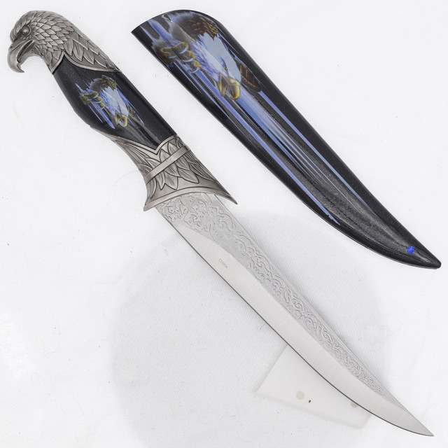 Majestic Eagle Handle Decorative Fixed Blade Dagger with Sheath Majestic Eagle Handle Decorative Fixed Blade Dagger with Sheath