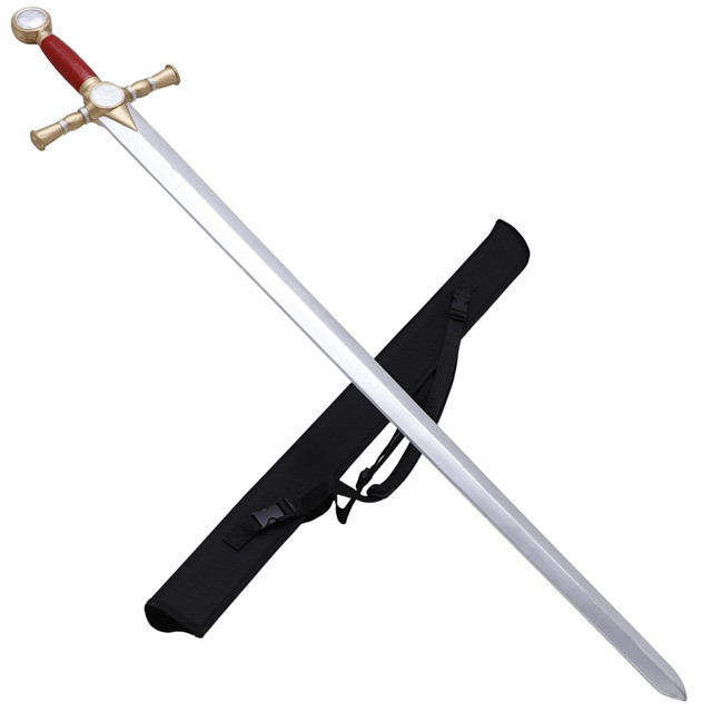 Foam Sword with Red Handle & Adjustable Back Strap Sheath Kit