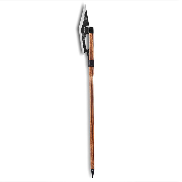 Medieval Battle Axe Polearm – Forged Steel Replica Weapon