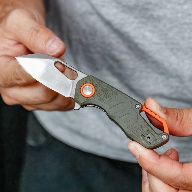 Scout & Recovery Backup Folding Knife – Compact Stainless Steel Drop Point Folder with Lanyard Loop