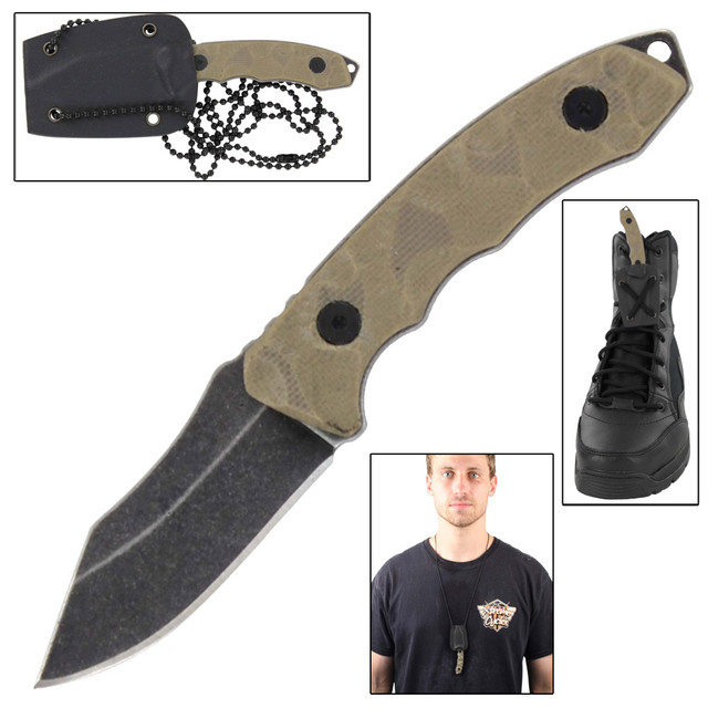 Glacier Park Tactical Neck Boot Knife