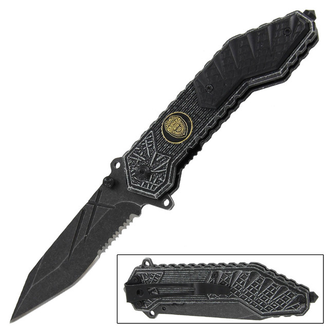 Snake Eye Tactical Everyday Carry Spring Assist Style Folding