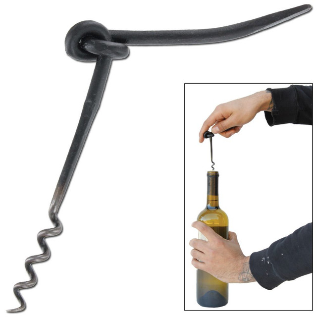 Blackened Knot Medieval Wine Key Corkscrew