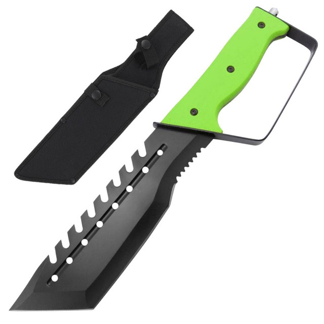 Full Tang Raving Lunatic Glass Breaker and Handguard Knife