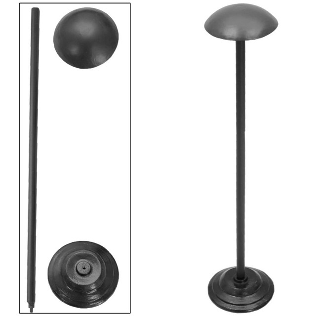 Darkened Iron Helmet Stand – Premium Display for Historical Helmets