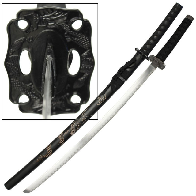 Japanese Double Dragon Fury Samurai Katana Sword