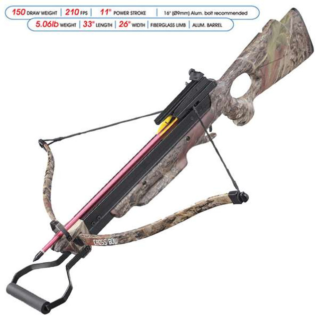 Wizard Hunting 150 lbs Real Tree Camouflage Crossbow