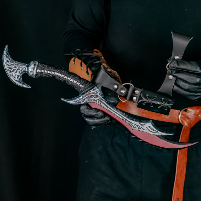 Demon Daedric Warrior Role Play Foam Dagger FREE Frog Combo