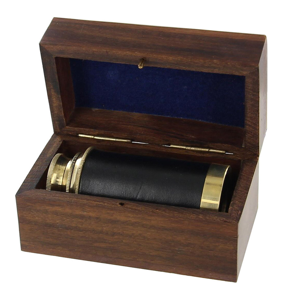 Mini Spyglass Pirate Telescope Box Set - SwordsSwords.com