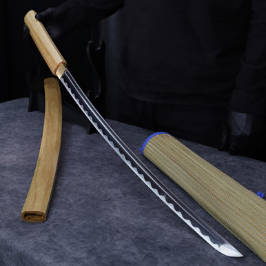 茶 karahana Strength and Wisdom Shirasaya Training Katana | 1045 High