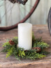 Candle Ring - Prickly Pine 9", Green