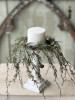 Candle Ring - Weeping Cedar 12", Snow