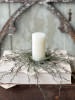 Candle Ring - Weeping Cedar 12", Snow