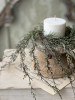 Candle Ring - Weeping Cedar 12", Snow
