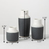 White/Black Vase (3 Sizes)