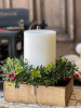 Candle Ring - New England Boxwood with Berries 8"