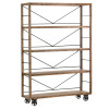Winslow Bookshelf On Wheels