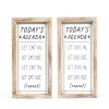 "Today's Agenda" Wood Sign
