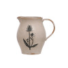 50 oz. Stoneware Floral Pitcher