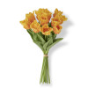 13" Parrot Tulip Bundle, Real Touch - Orange