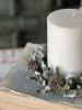 Snowy Mini Cone Candle Ring | 8”