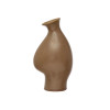 Stoneware Organic Shaped Vase, Speckled Reactive Glaze