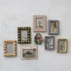 Handmade Marbled Resin Bobbin Photo Frame (Green)