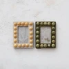 Handmade Marbled Resin Bobbin Photo Frame (Green)