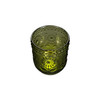 Embossed Drinking Glass, Green