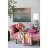 Round Velvet Embroidered Pillow